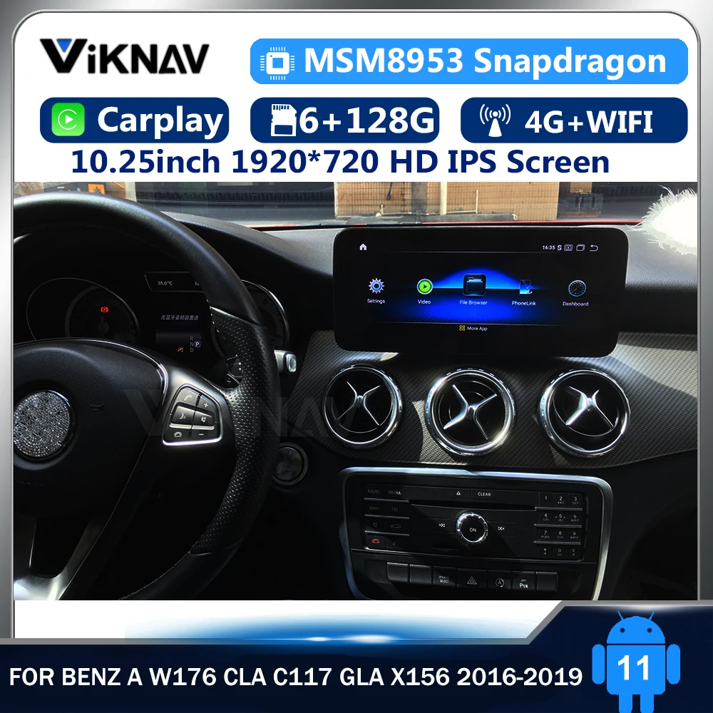 12.3 10 colių android Aštuonių Branduolių Automobilių GPS Navigacija benz A W176 CLA C117 GLA X156 2016-2019 DVD multimedijos radijo Grotuvas