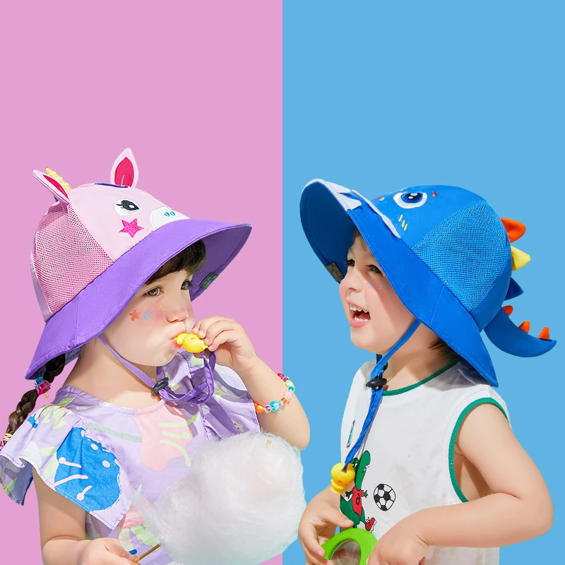 Korėjos Animacinių Filmų Akių Mergaitė Skrybėlę Pavasario Vasaros Vaikų Kibiro Kepurę Žvejys Skrybėlę Mielas Apdailos Berniukas Vaikų Lauko Skrybėlę Mergina Saulės Skrybėlę