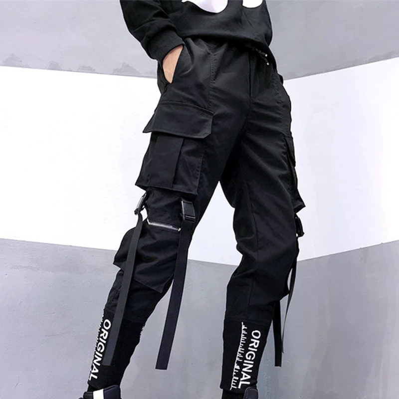 Naujas Streetwear Vyrų Multi Kišenės Haremas Krovinių Kelnės Hip-Hop Atsitiktinis Vyras Stebėti Poilsiu Kelnės Mados Harajuku Vyrų Kelnes Naujos