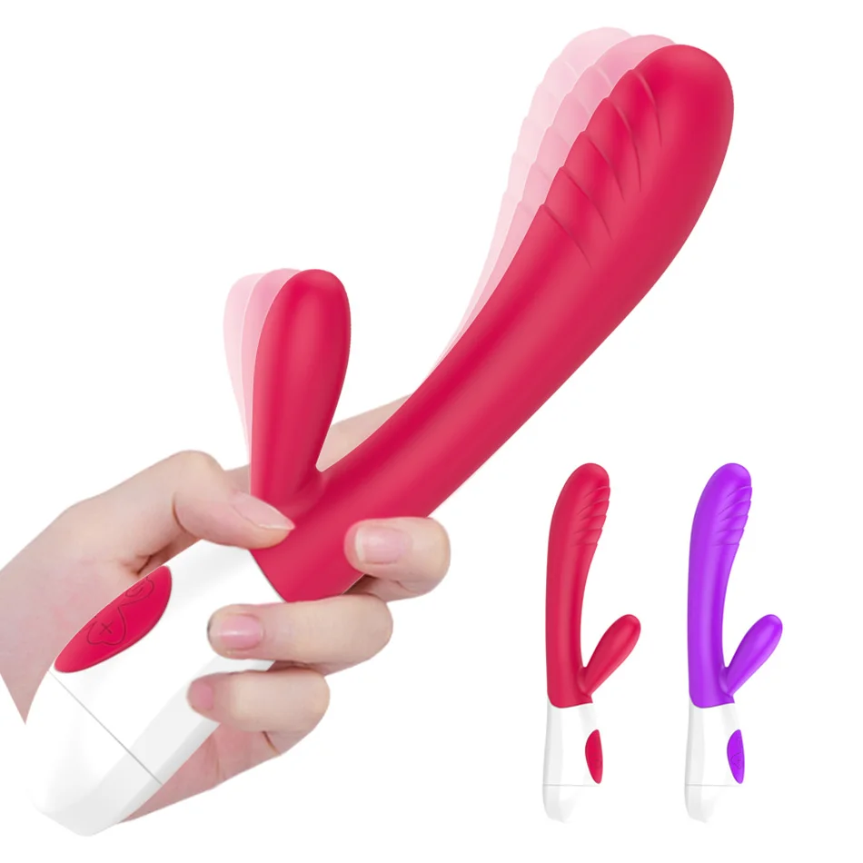 USB Įkrovimo Dvigubai Skverbtis Rabbit Vibratorius Produktų Fidget Sekso Žaislai Moteris, Suaugusiems, 18 Makšties Klitorio Intymių Prekių Parduotuvė