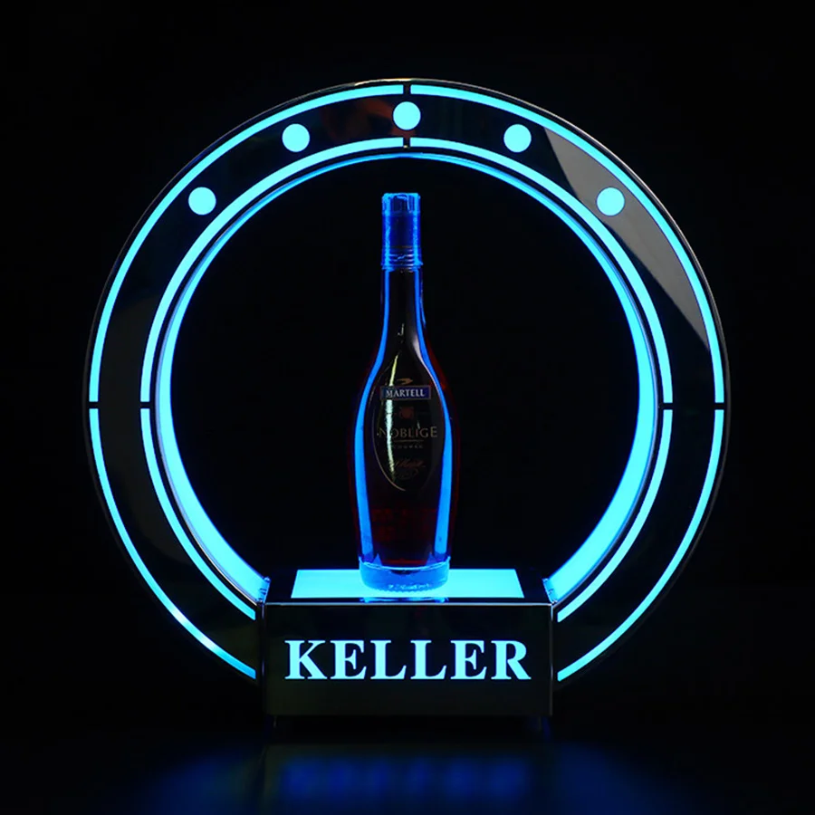 Įkraunamas LED Vyno Butelis Vedėjas Šampano Butelį Glorifier Turas Kokteilis Display Rack Už KTV Baras, naktinis klubas Šaliai Dekoro
